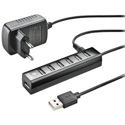 Hub USB 2.0 con Alimentación Externa NGS IHUB7 Tiny/ 7xUSB