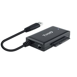 Adaptador para Discos Duros 2.5'/3.5' Tooq TQHDA-01A/ USB 3.0 Macho - SATA