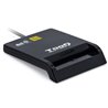 Lector de DNI TooQ TQR-211B/ USB Tipo-C/ Negro