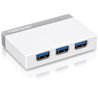 Hub MicroUSB Trendnet TU3-H4/ 4xUSB/ Blanco y Gris