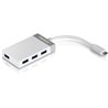 Hub USB Tipo-C Trendnet TUC-H4E/ 4xUSB/ Blanco y Gris