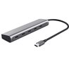 Hub USB Tipo-C Trust Halyx/ 4xUSB Tipo-C/ 1xUSB Tipo-C PD