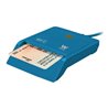 Lector de DNI Woxter PE26-143/ Azul