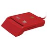 Lector de DNI y Tarjetas Woxter Combo PE26-148/ Rojo/ USB 2.0