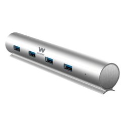 Hub USB 3.0 con Alimentación Externa Woxter HUB 73 PE26-142/ 7xUSB/ Gris
