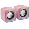 Altavoces Mars Gaming MSCUBE/ 8W/ 2.0/ Rosas