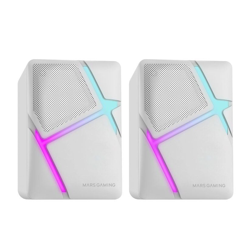 Altavoces Mars Gaming MS-H/ 10W/ 2.0/ Blancos Altavoces Mars Gaming MS-H/ 10W/ 2.0/ Blancos