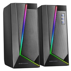 Altavoces con Bluetooth Mars Gaming MS7/ 20W/ 2.0/ Negros