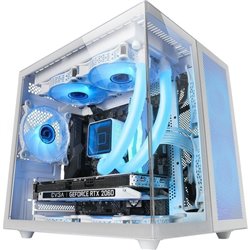 Caja Gaming Minitorre Mars Gaming MCNOVAM/ Blanca