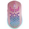 Ratón Gaming Inalámbrico Mars Gaming MMW3P/ Batería recargable/ Hasta 3200 DPI/ Rosa