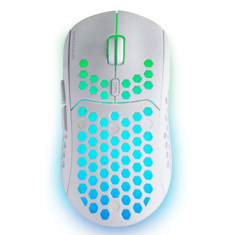 Ratón Gaming Inalámbrico Mars Gaming MMW3W/ Batería recargable/ Hasta 3200 DPI/ Blanco Ratón Gaming Inalámbrico Mars Gaming MMW3W/ Batería recargable/ Hasta 3200 DPI/ Blanco