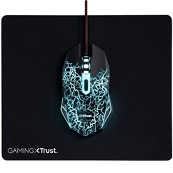 Pack Gaming Trust Gaming 24752/ Ratón Óptico + Alfombrilla