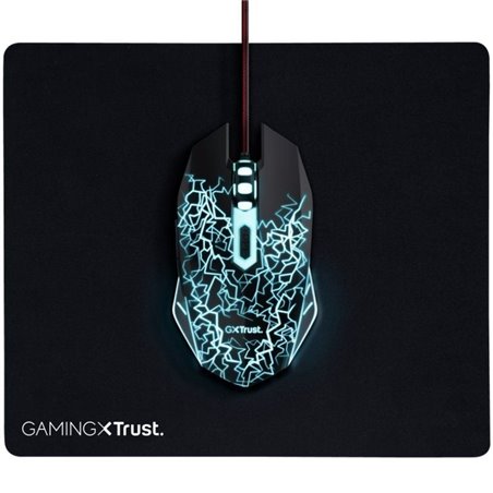 Pack Gaming Trust Gaming 24752/ Ratón Óptico + Alfombrilla