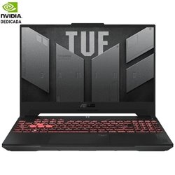 Portátil Gaming Asus TUF A15 TUF507NV-LP107 Ryzen 5 7535HS/ 16GB/ 512GB SSD/ GeForce RTX 4060/ 15.6'/ Sin Sistema Operativo