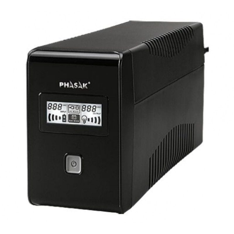 SAI Línea Interactiva Phasak 850 VA LCD Interactive/ 850VA/ 2 Salidas/ Formato Torre SAI Línea Interactiva Phasak 850 VA LCD Interactive/ 850VA/ 2 Salidas/ Formato Torre