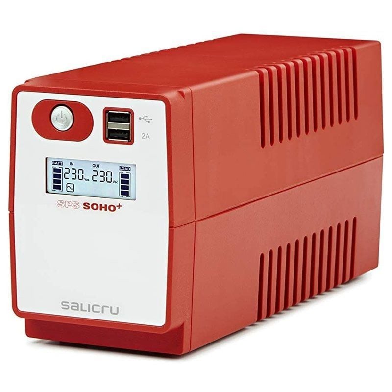 SAI Línea Interactiva Salicru SPS 650 SOHO+ IEC/ 650VA-360W/ 4 Salidas/ Formato Torre SAI Línea Interactiva Salicru SPS 650 SOHO+ IEC/ 650VA-360W/ 4 Salidas/ Formato Torre