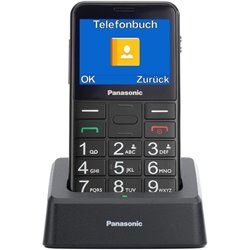 Teléfono Móvil Panasonic KX-TU155EXBN para Personas Mayores/ Negro