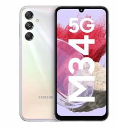 Smartphone Samsung Galaxy M34 6GB/ 128GB/ 6.5'/ 5G/ Plata
