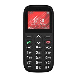 Teléfono Móvil Telefunken S410 para Personas Mayores/ Negro