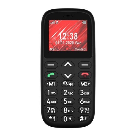 Teléfono Móvil Telefunken S410 para Personas Mayores/ Negro