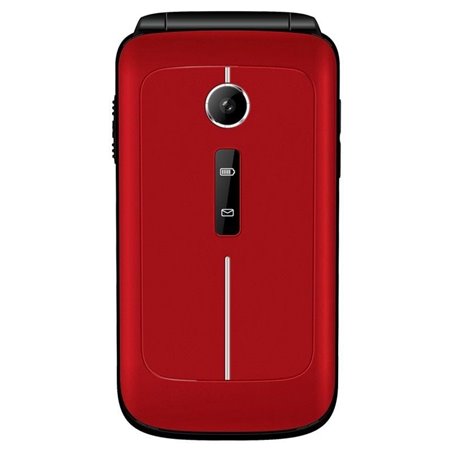 Teléfono Móvil Telefunken S430 para Personas Mayores/ Rojo