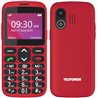Teléfono Móvil Telefunken S520 para Personas Mayores/ Rojo