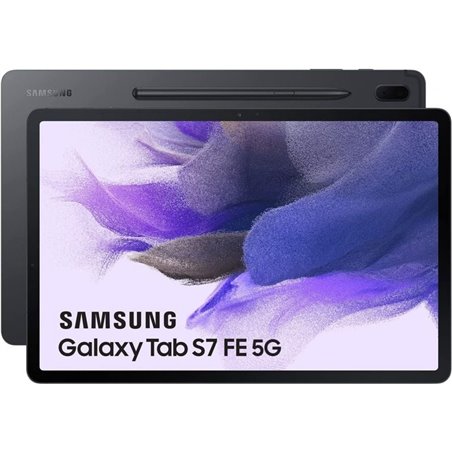 Tablet Samsung Galaxy Tab S7 FE 12.4'/ 6GB/ 128GB/ Octacore/ 5G/ Negra