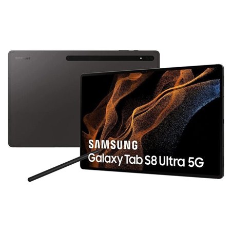 Tablet Samsung Galaxy Tab S8 Ultra 14.6'/ 12GB/ 256GB/ Octacore/ 5G/ Gris Grafito
