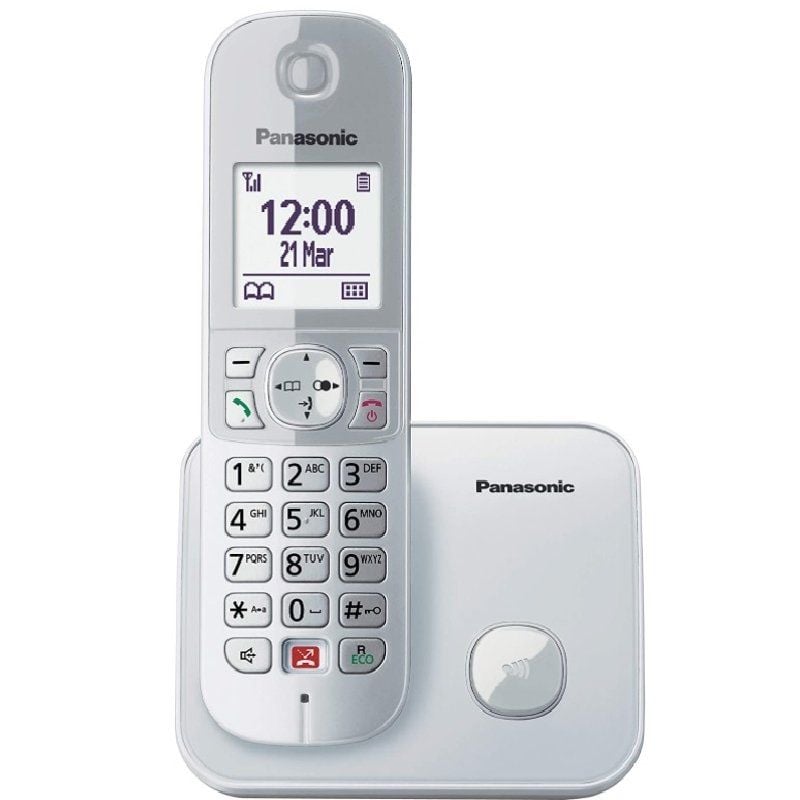 Teléfono Inalámbrico Panasonic KX-TG6851SP/ Plata Teléfono Inalámbrico Panasonic KX-TG6851SP/ Plata