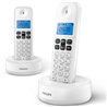 Teléfono Inalámbrico Philips D1612W/34/ Pack DUO/ Blanco