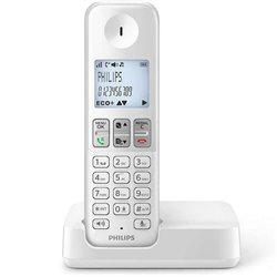 Teléfono Inalámbrico Philips D2501W/34/ Blanco