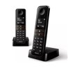 Teléfono Inalámbrico Philips D4702B/34/ Pack DUO/ Negro