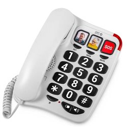 Teléfono SPC Confort Numbers 2/ Blanco