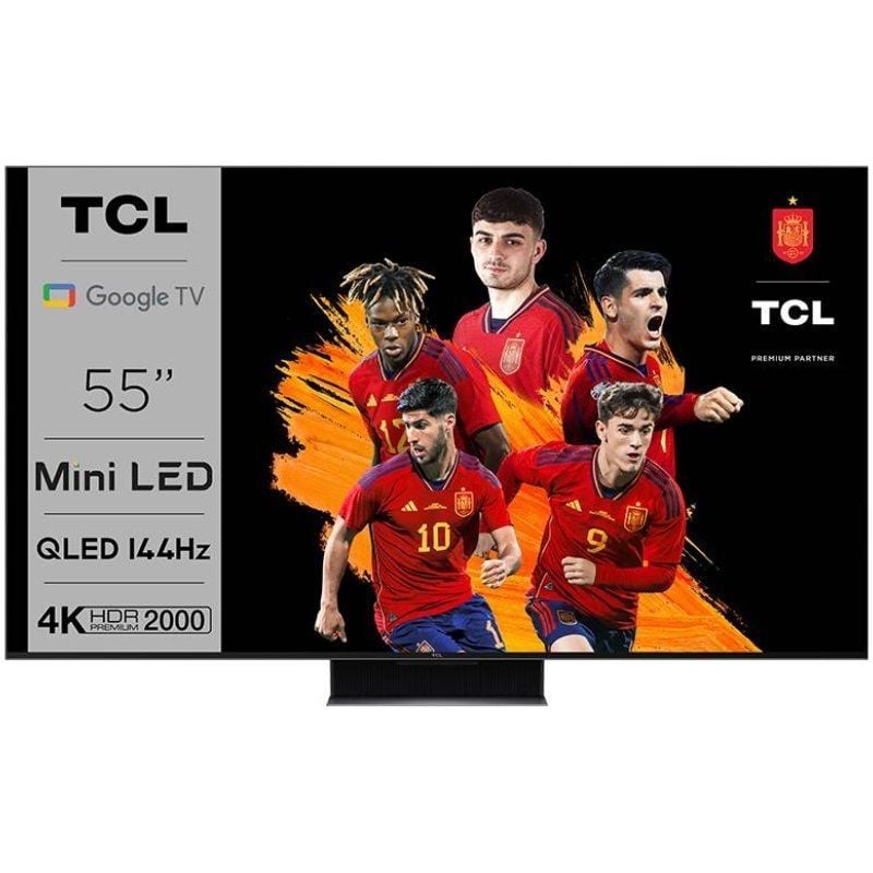 Televisor TCL QLED-Mini LED 55C845 55'/ Ultra HD 4K/ Smart TV/ WiFi