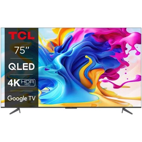 Televisor TCL QLED 75C649 75'/ Ultra HD 4K/ Smart TV/ WiFi