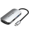 Docking USB Tipo-C Vention TQAHB/ 1xHDMI/ 1xUSB/ 1xVGA/ 1xUSB Tipo-C PD/ Gris