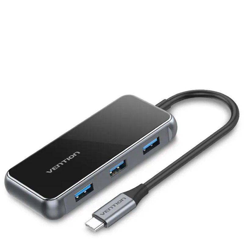 Docking USB Tipo-C Vention TFFHB/ 1xHDMI 4K/ 3xUSB/ 1xRJ45/ 1xUSB Tipo-C PD/ Gris Docking USB Tipo-C Vention TFFHB/ 1xHDMI 4K/ 3xUSB/ 1xRJ45/ 1xUSB Tipo-C PD/ Gris