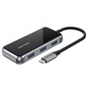 Docking USB Tipo-C Vention TFJHB/ 1xHDMI 4K/ 3xUSB/ 1xVGA/ 1xUSB Tipo-C PD/ Gris