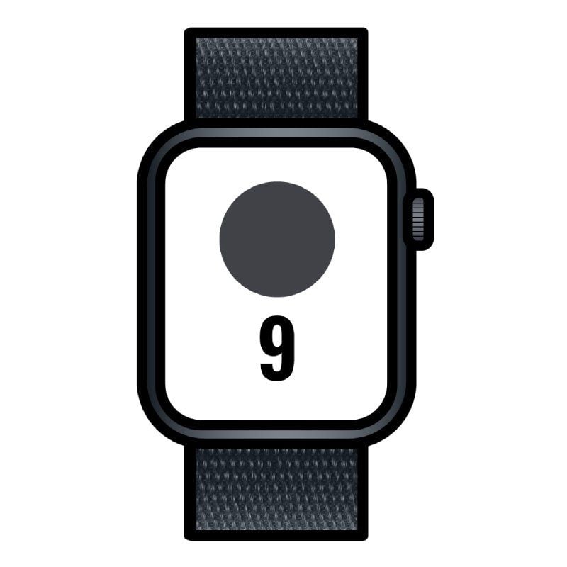 Apple Watch Series 9/ GPS/ 45mm/ Cellular/ Caja de Aluminio Medianoche/ Correa Deportiva Loop Medianoche Apple Watch Series 9/ GPS/ 45mm/ Cellular/ Caja de Aluminio Medianoche/ Correa Deportiva Loop Medianoche