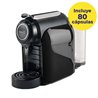 Cafetera de Cápsulas Delta Qool Evolution/ Negra + 80 cápsulas café QALIDUS