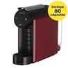 Cafetera de Cápsulas Delta Mini Qool/ Roja + 80 cápsulas QALIDUS