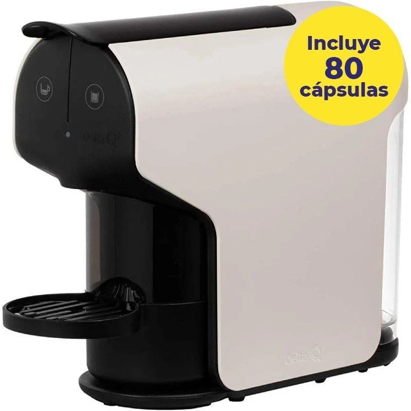 Cafetera de Cápsulas Delta Quick/ Blanca + 80 cápsulas café QALIDUS Cafetera de Cápsulas Delta Quick/ Blanca + 80 cápsulas café QALIDUS