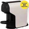 Cafetera de Cápsulas Delta Quick/ Blanca + 80 cápsulas café QALIDUS