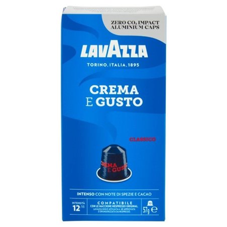 Cápsula Lavazza Crema e Gusto Clásico para cafeteras Nespresso/ Caja de 10