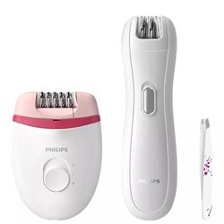 Depiladora Philips Satinelle Essential BRP506/ con Cable/ Incluye Minidepiladora