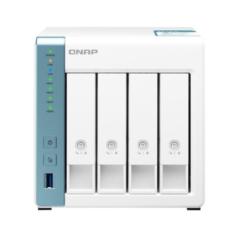 NAS QNAP TS-431K/ 4 Bahías 3.5'- 2.5'/ 1GB DDR3/ Formato Torre