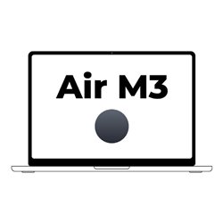 Apple Macbook Air 13,6'/ M3 8-Core CPU/ 16Gb/ 512Gb SSD/ 10-Core GPU/ Medianoche