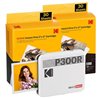 Impresora Portátil Fotográfica Kodak Mini 3 Retro/ Tamaño Foto 76.2x76.2mm/ Incluye 2x Papel Fotográfico/ Blanca