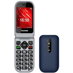 Teléfono Móvil Telefunken S450 para Personas Mayores/ Azul