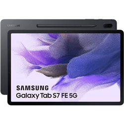 Tablet Samsung Galaxy Tab S7 FE 12.4'/ 4GB/ 64GB/ Octacore/ 5G/ Negra
